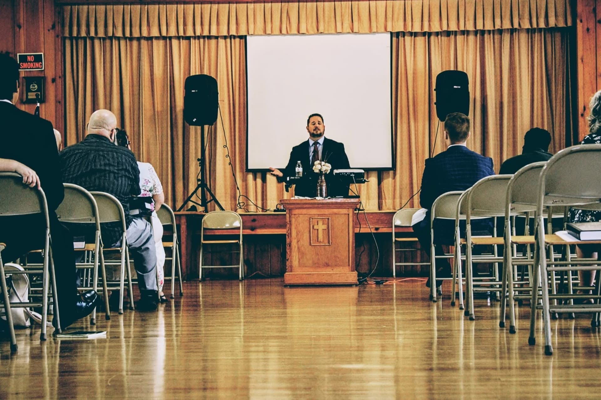 Pastor Dionne preaching at Goodwill Independent Baptist Church